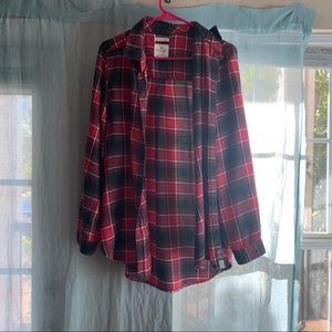 SUPER SOFT black and red flannel